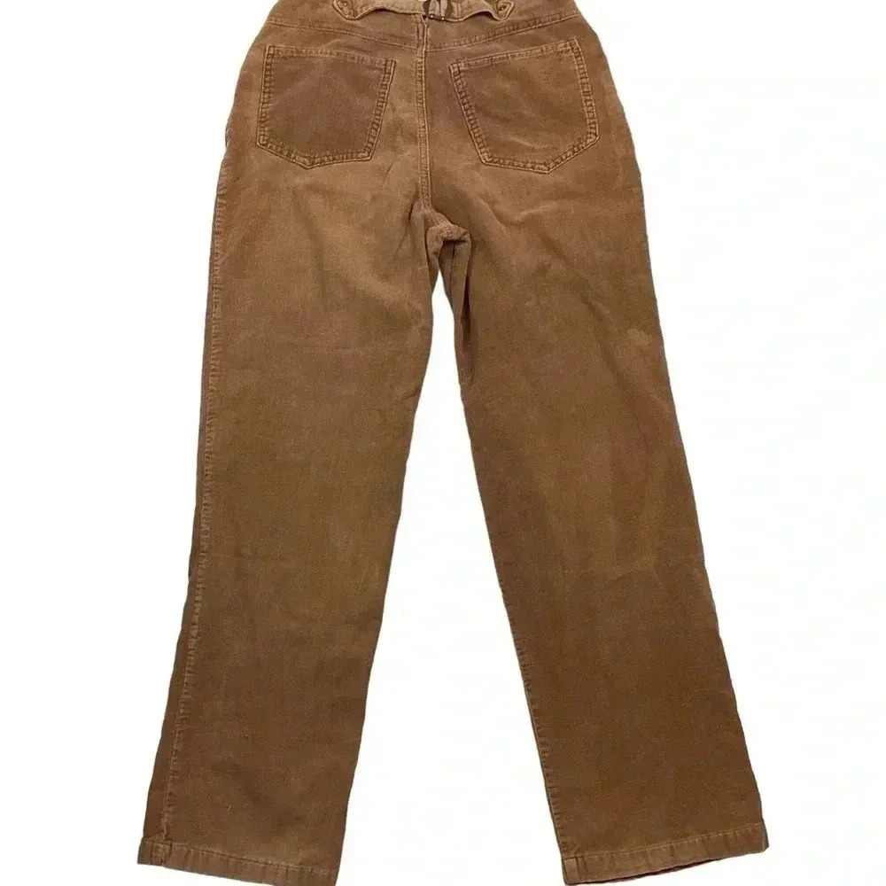 Vintage 70s wide leg back buckle corduroy